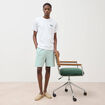 Bermuda bleu gris homme