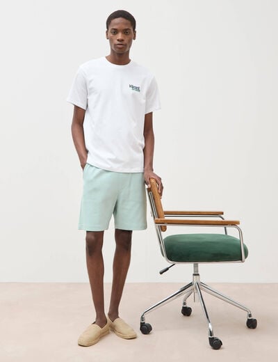 Bermuda bleu gris homme