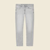 Jeans slim 5 poches denim snow gris homme