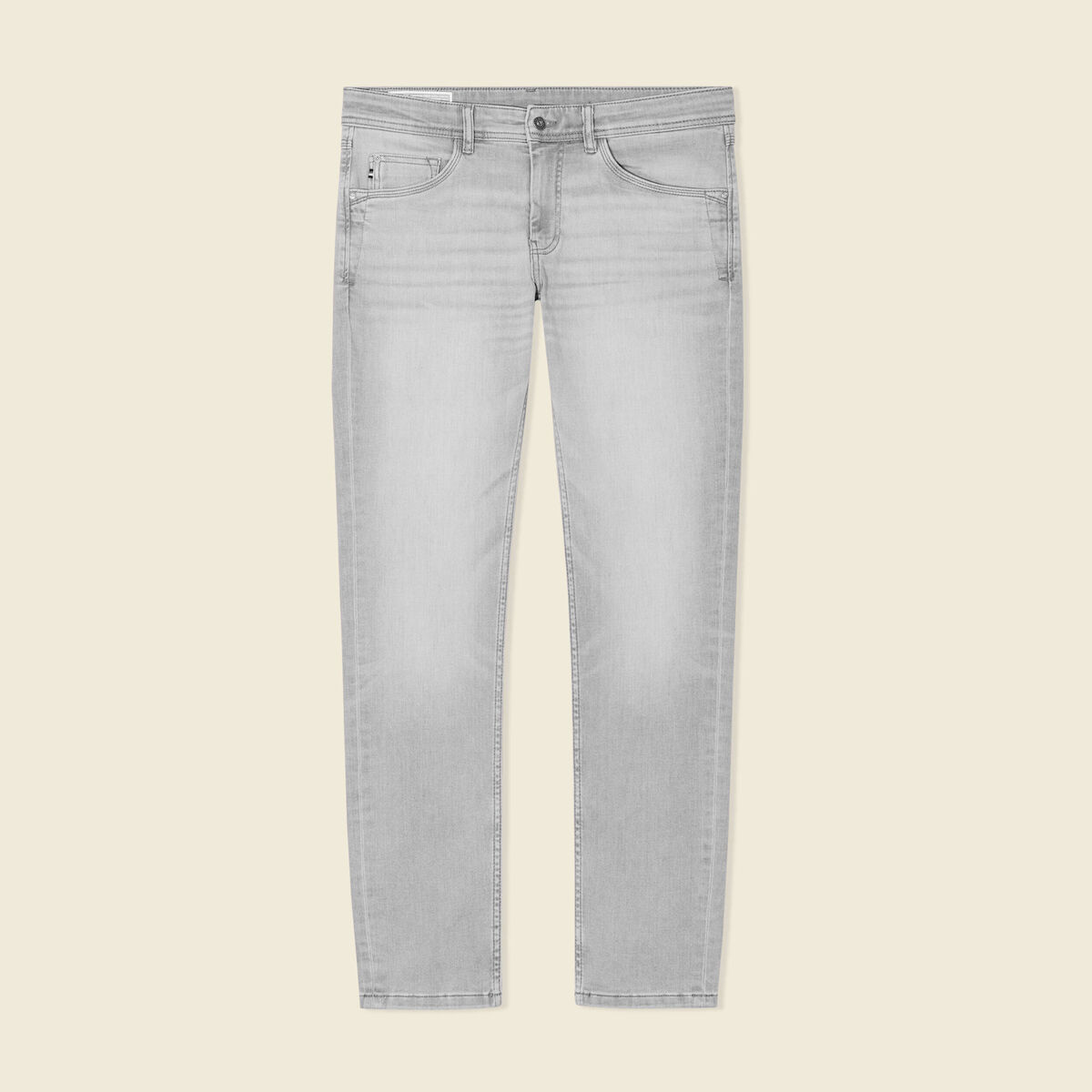 Jeans slim 5 poches denim snow gris homme