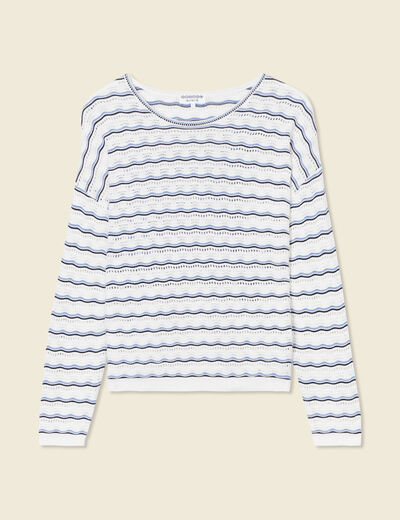 Pull éco-responsable creme femme