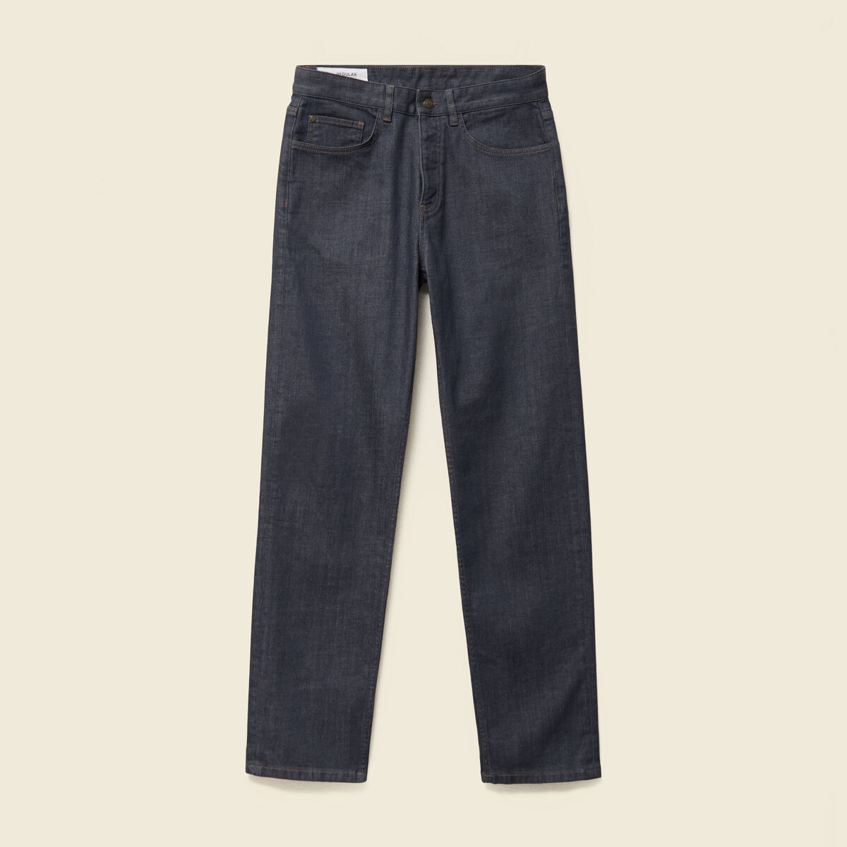 Jeans regular longueur 32 denim brut rinse homme