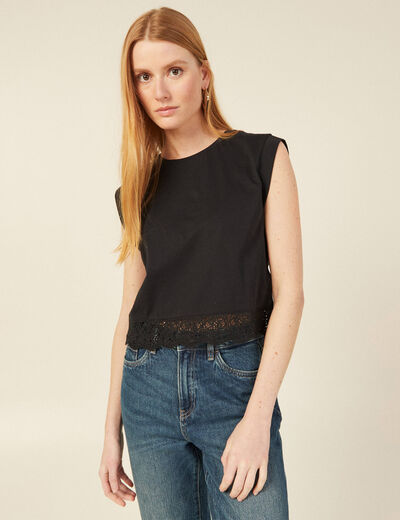 T-shirt éco-responsable noir femme
