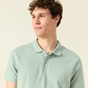 Polo éco-responsable vert homme
