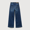 Jeans large taille haute denim stone femme