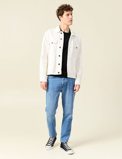 T-shirt en coton manches courtes noir homme