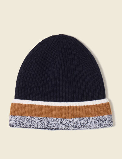 Bonnet fabriqu&eacute; en France bleu marine homme