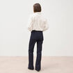 Jeans flare &agrave; pont denim brut femme