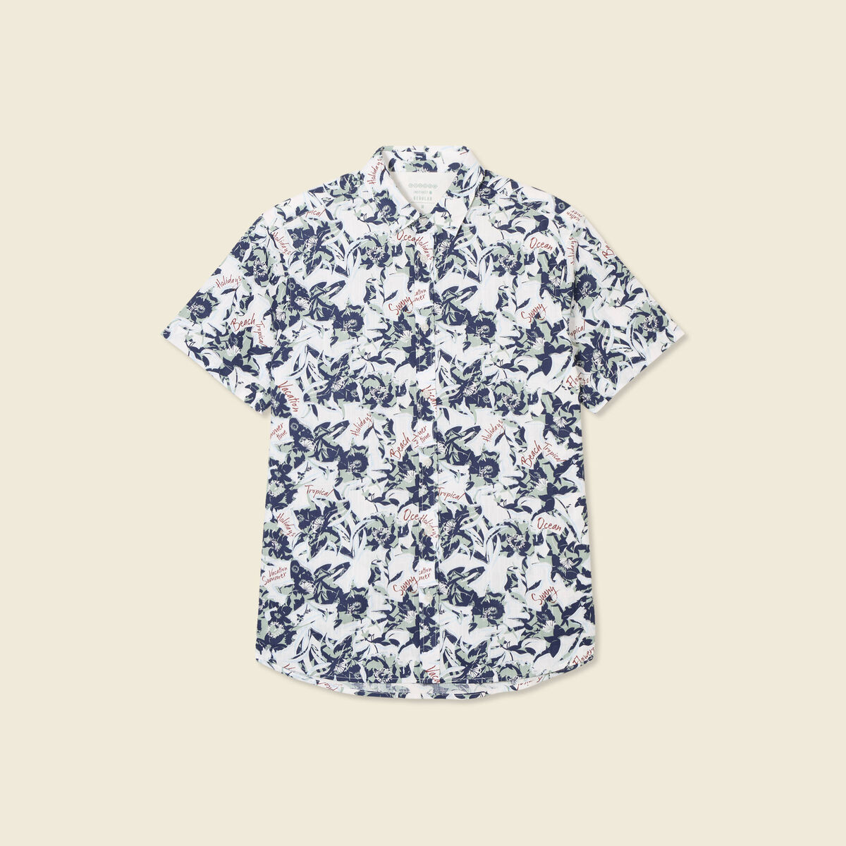 Chemise manches courtes blanc homme