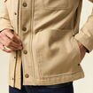 Blouson boutonn&eacute; col aviateur beige homme