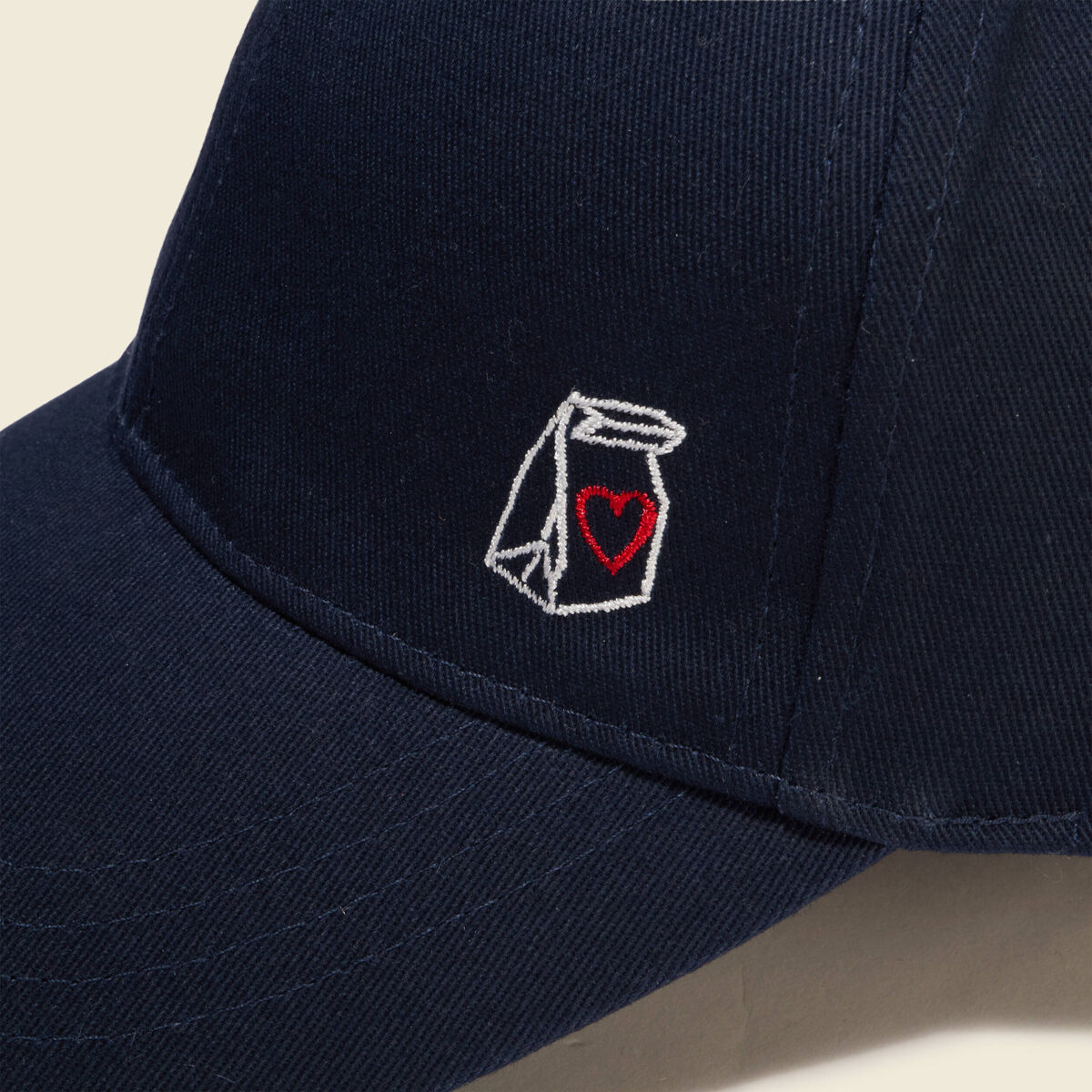 Casquette en coton bleu marine homme