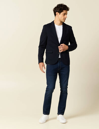 Jeans slim éco-responsable denim brut homme