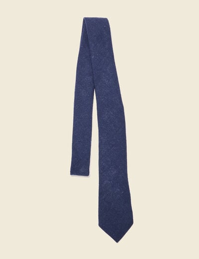 Cravate bleu foncé homme