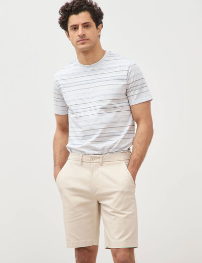 Bermuda gris clair homme
