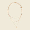 Collier multirangs couleur or femme