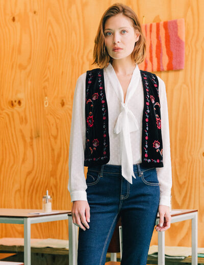 Chemise éco-responsable ecru femme