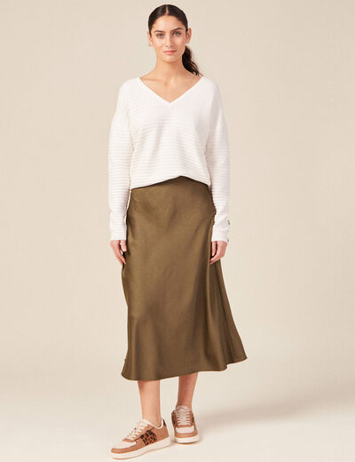 Pull éco-responsable ecru femme