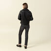 Blouson biker simili cuir noir femme