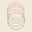 Lot 4 bracelets fins couleur or femme
