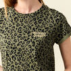 T-shirt manches courtes vert femme