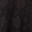 Robe dentelle manches longues doubl&eacute;e noir femme