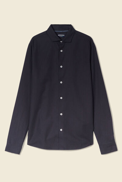 Chemise éco-responsable noir homme