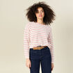 Pull éco-responsable rouge femme