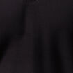 Polo cintré manches courtes en coton noir homme