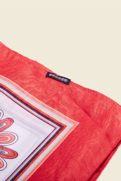 Foulard rose fushia femme