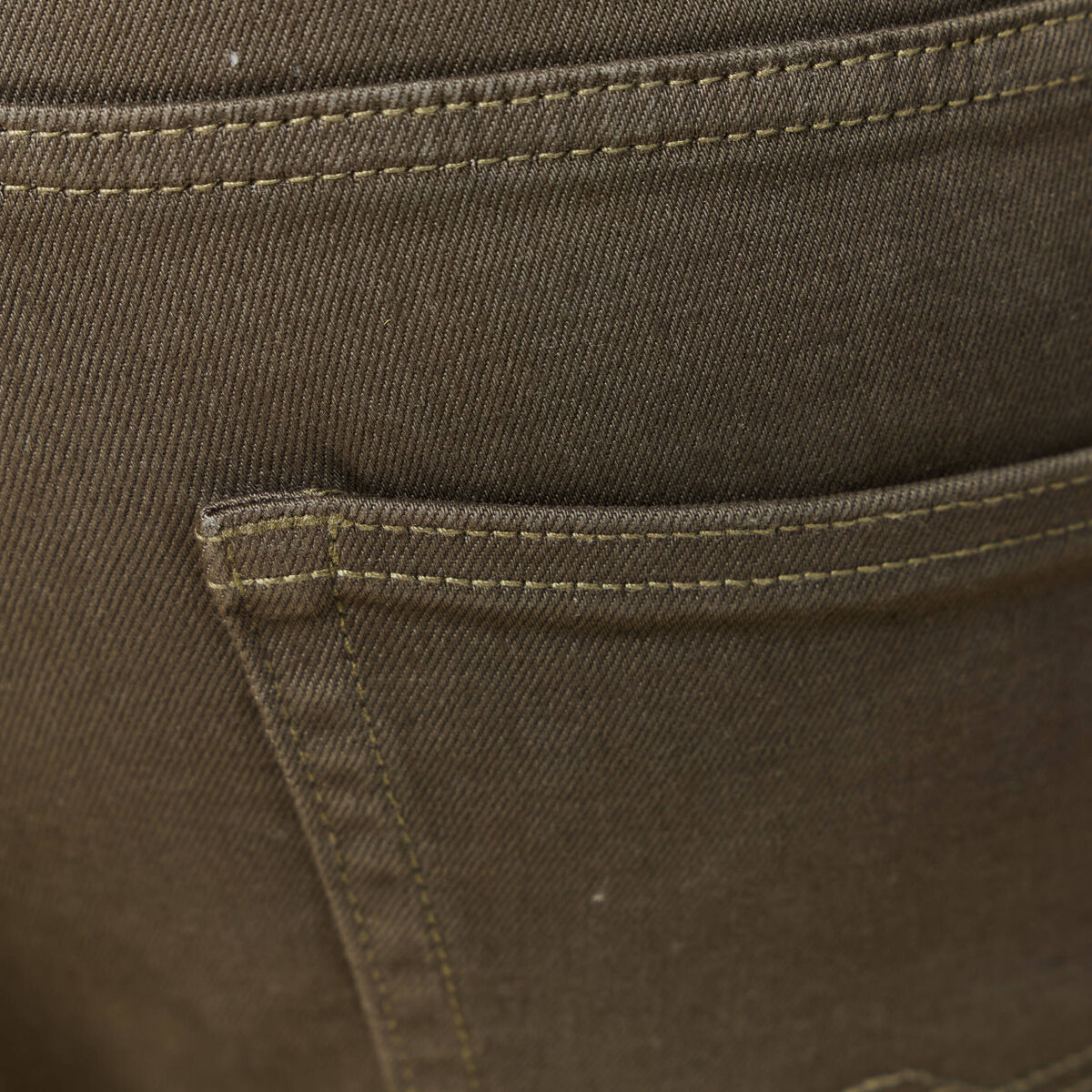 Jeans slim 5 poches vert kaki homme