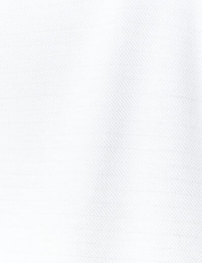 Polo éco-responsable blanc homme