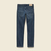 Jeans straight 5 poches denim blue black homme