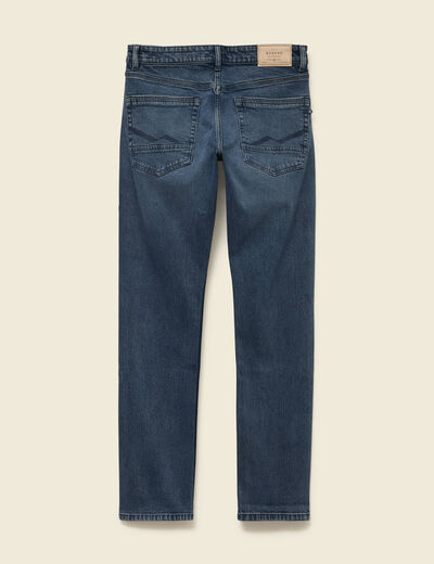 Jeans straight 5 poches denim blue black homme