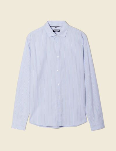 Chemise éco-responsable bleu clair homme