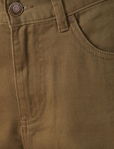Pantalon cargo vert kaki femme