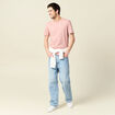 T-shirt éco-responsable vieux rose homme