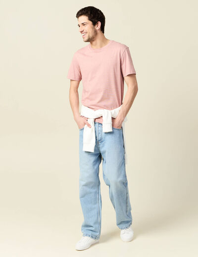 T-shirt éco-responsable vieux rose homme