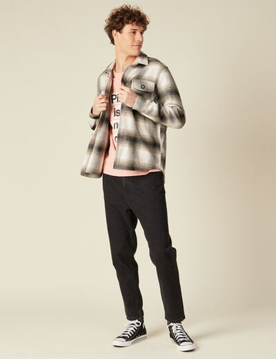 Surchemise éco-responsable vert kaki homme