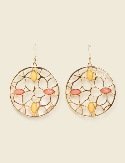 Boucles d'oreilles couleur or femme