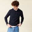 T-shirt &agrave; capuche bleu marine homme