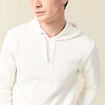 T-shirt à capuche ecru homme