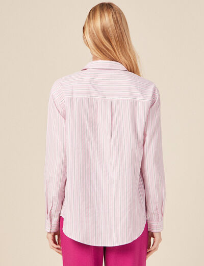 Chemise éco-responsable mauve femme