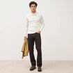 Pull manches longues ecru homme