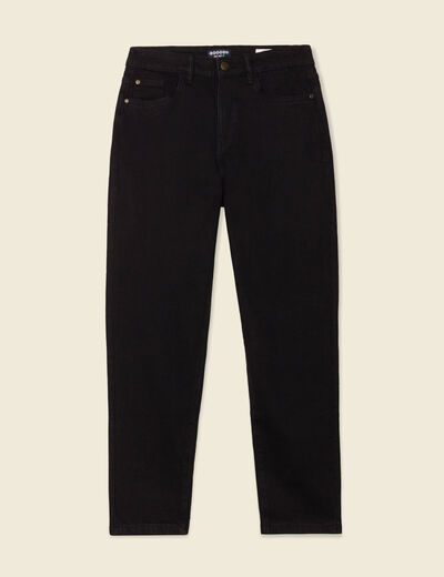 Jeans mom 7/8ème denim noir femme