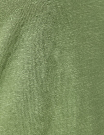 T-shirt manches courtes vert femme