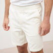 Bermuda en velours ecru homme