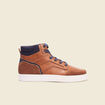 Baskets montantes plates marron foncé homme