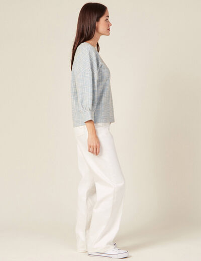 Sweat éco-responsable bleu femme