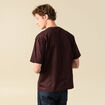 T-shirt en coton marron fonc&eacute; homme