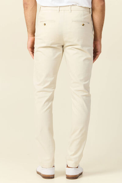 Pantalon slim Instinct chino sable homme